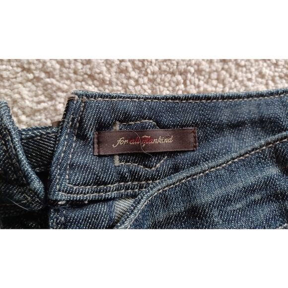 7 FOR ALL MANKIND Button Fly Wide Flare Boot Leg Jeans Size 29 - Picture 7 of 7